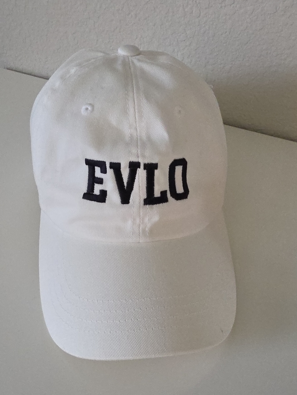 EVLO Fitness White Baseball Cap